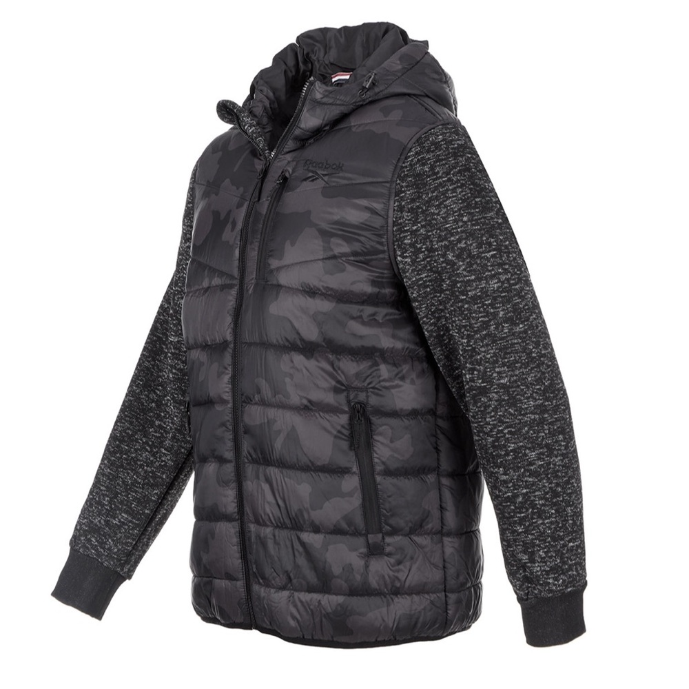 Reebok Men's Sweater Sleeves Puffer Vest Sz XL